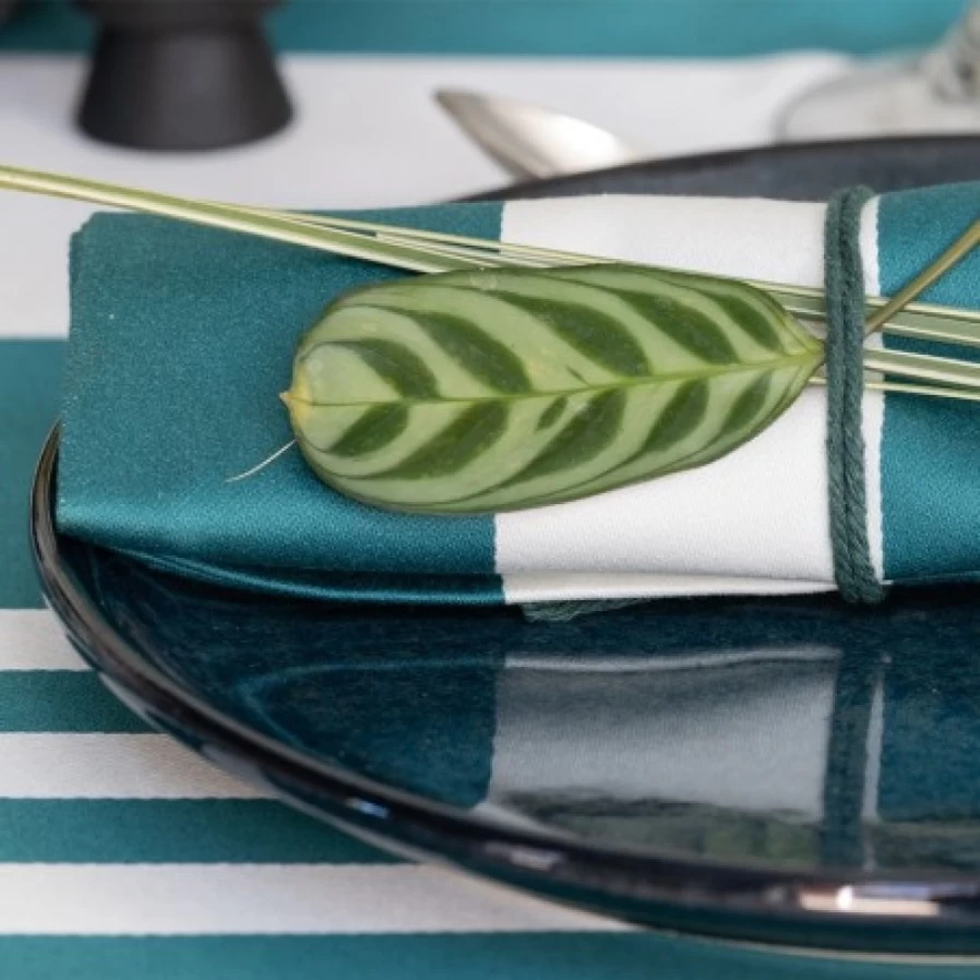 "JEAN-VIER Green Napkins - Premium Eco-Friendly Table Napkins for Dining & Parties"