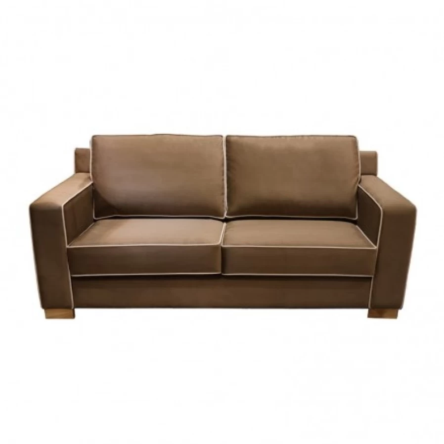 "JEAN-VIER Modern Brown Sofa - Premium Comfort Leather Couches for Living Room"