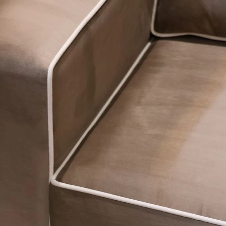"JEAN-VIER Modern Brown Sofa - Premium Comfort Leather Couches for Living Room"