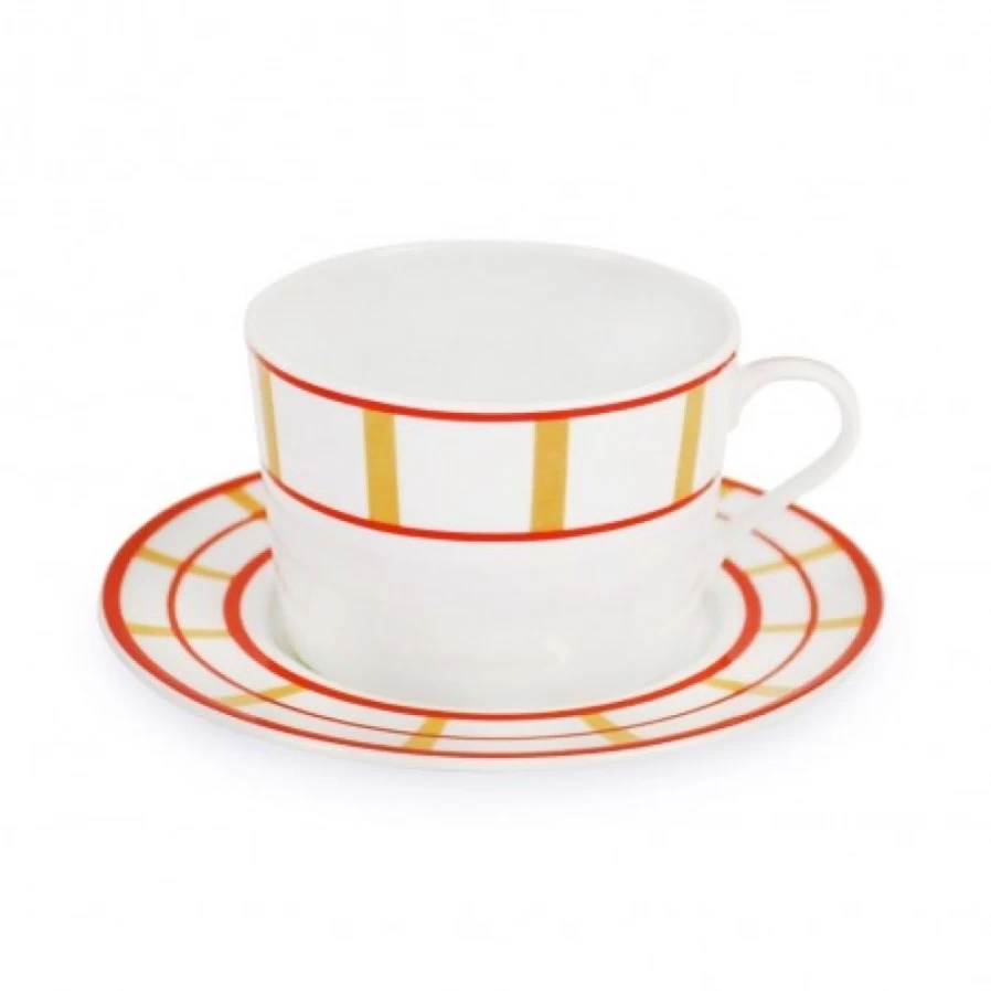 "JEAN-VIER Yellow Breakfast Cup - Durable Ceramic Morning Coffee Mug"