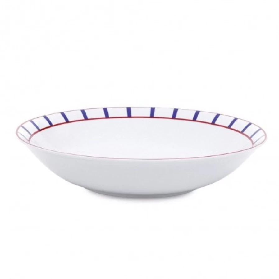 "JEAN-VIER White Porcelain Serving Platter - Elegant Dining Tableware"