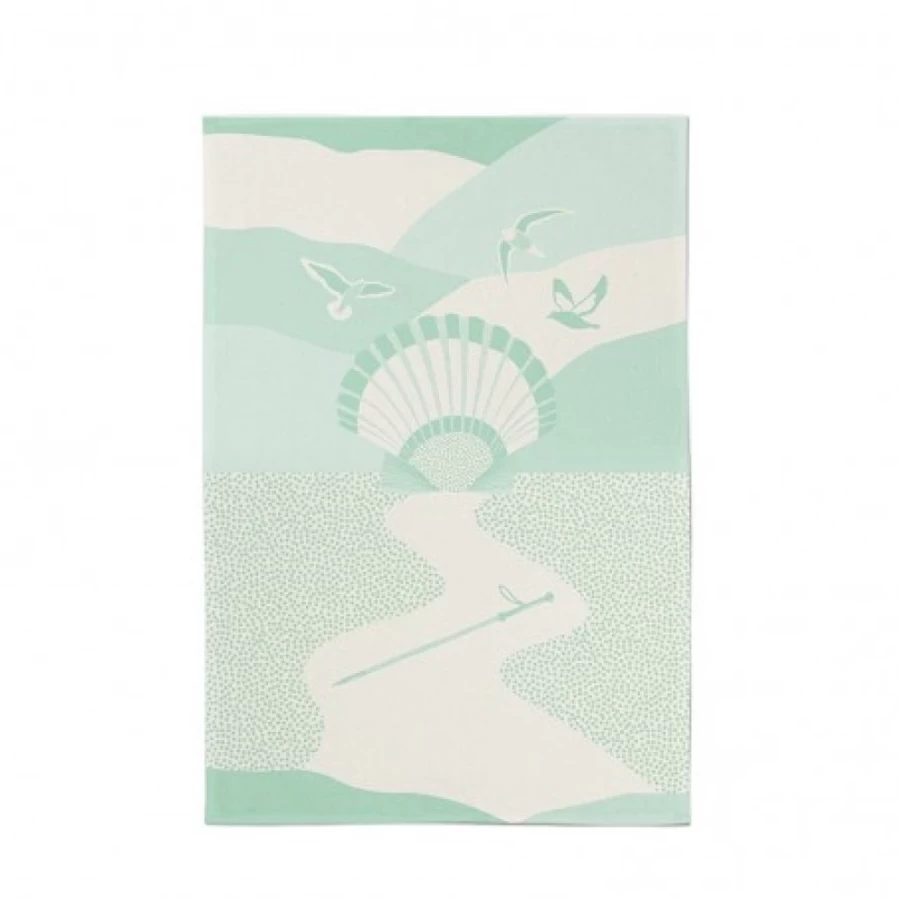 JEAN-VIER Premium Green Tea Towel - Soft, Absorbent Kitchen Towel for Dishes, Drying, and Decor