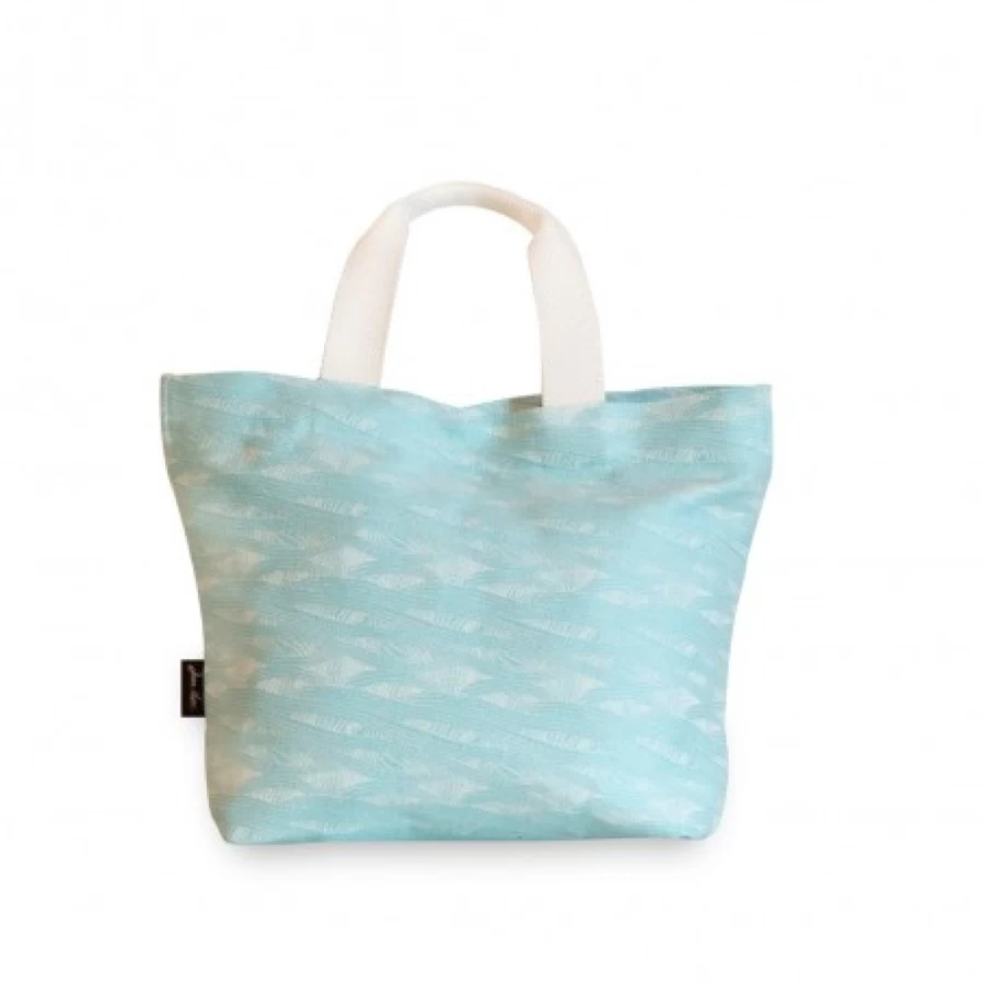 JEAN-VIER Reusable Blue Shopping Bags - Eco-Friendly Grocery Tote with Handles