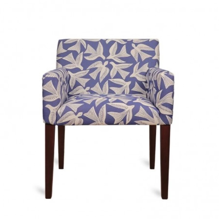 "JEAN-VIER Modern Blue Armchair - Stylish Upholstered Lounge Chair for Living Room"