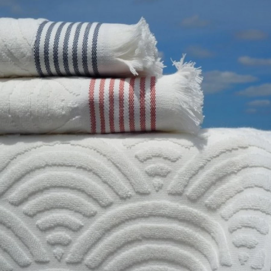 "JEAN-VIER Premium Blue Guest Hand Towels - Soft Bathroom Towels for Guests"