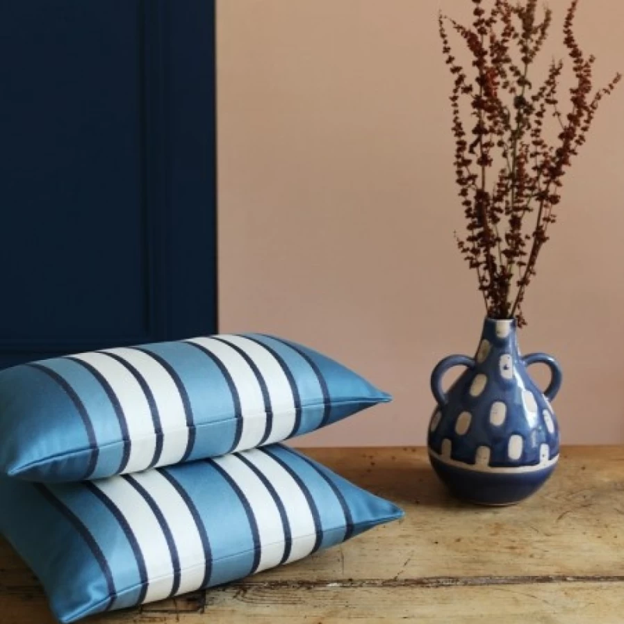 JEAN-VIER Blue Cushion Cover - Premium Soft Decorative Pillow Case for Sofa & Bed