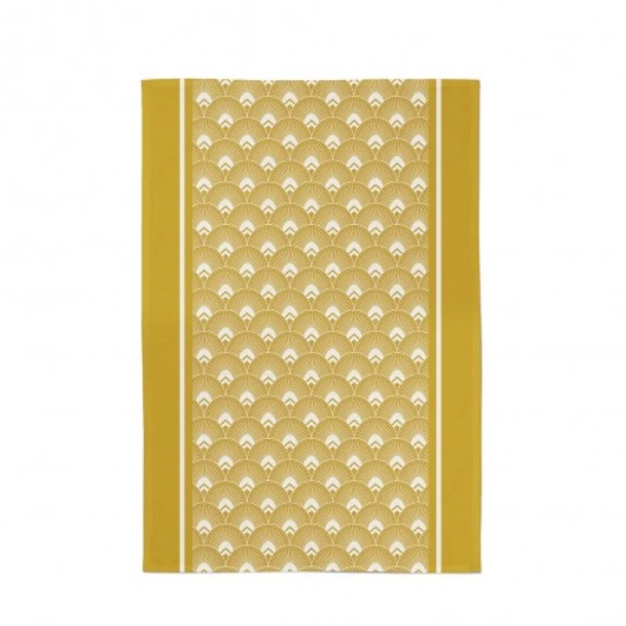 "JEAN-VIER Premium Blue Tea Towel - Soft, Absorbent Kitchen Towel for Dishes & Cleaning"