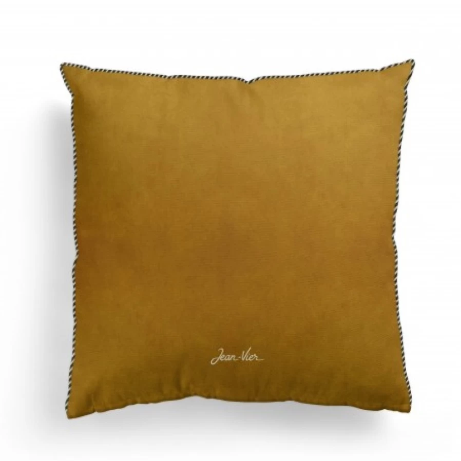 JEAN-VIER Yellow Cushion Cover - Soft Decorative Pillow Case for Sofa, Bed, Living Room