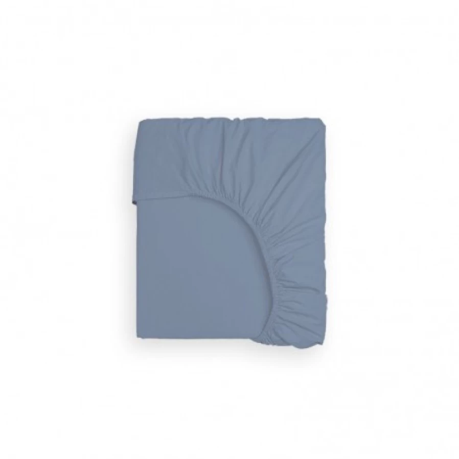 JEAN-VIER Premium Fitted Sheet - Deep Pocket Blue Bed Sheet, Wrinkle & Fade Resistant