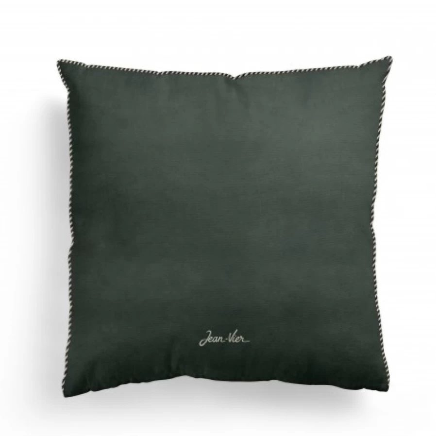 JEAN-VIER Green Cushion Cover - Soft Decorative Pillow Case for Sofa & Bed