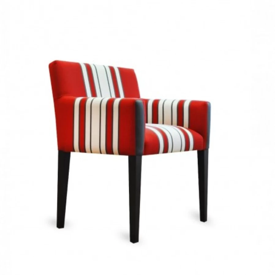 "JEAN-VIER Modern Red Armchair - Stylish Lounge Chair for Living Room"