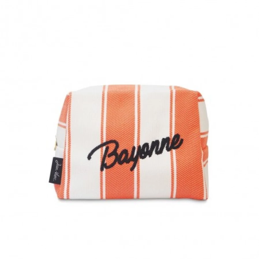 JEAN-VIER Premium Orange Toiletry Bag for Travel - Durable & Water-Resistant Cosmetic Organizer