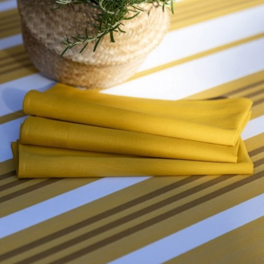 "JEAN-VIER Premium Yellow Napkins - Soft & Absorbent Tableware for Any Occasion"