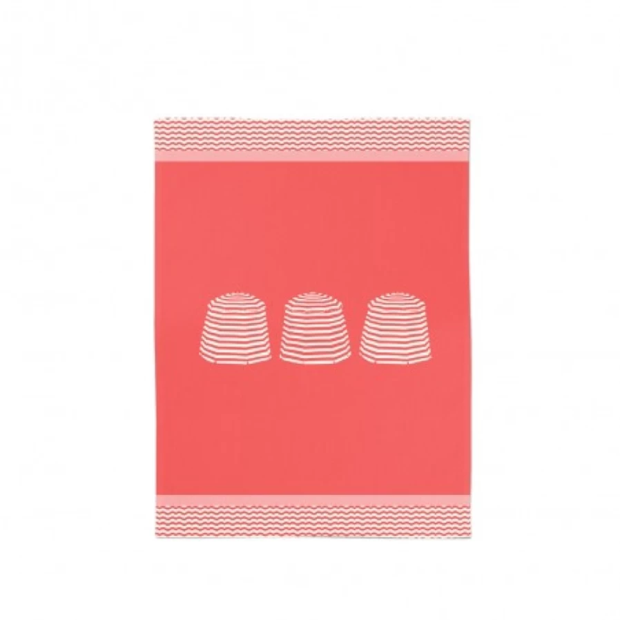 JEAN-VIER Premium Red Hand Towel - Soft, Absorbent Bath Towel for Kitchen & Bathroom