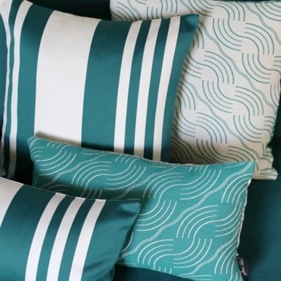 JEAN-VIER Green Cushion Cover - Soft, Durable, and Stylish Pillow Case for Home Decor