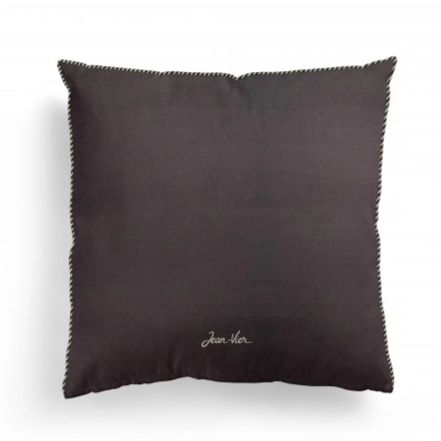 JEAN-VIER Grey Cushion Cover - Premium Soft Decorative Pillow Case for Sofa & Bed