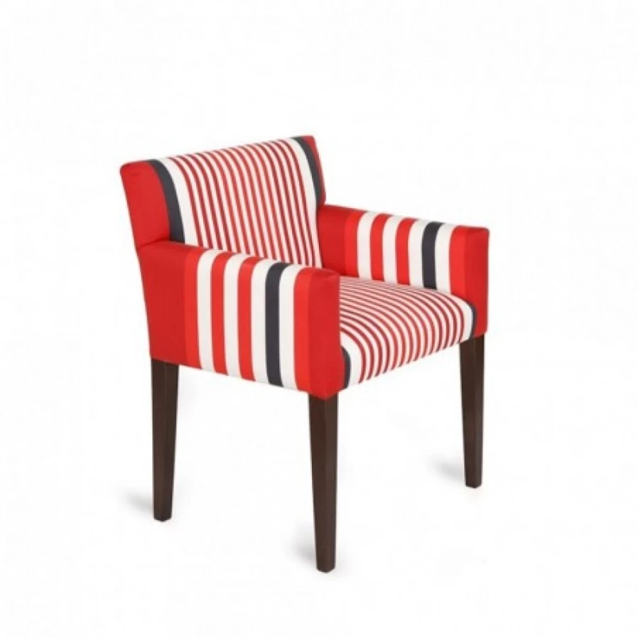 "JEAN-VIER Modern Red Armchair - Stylish Lounge Chair for Living Room"