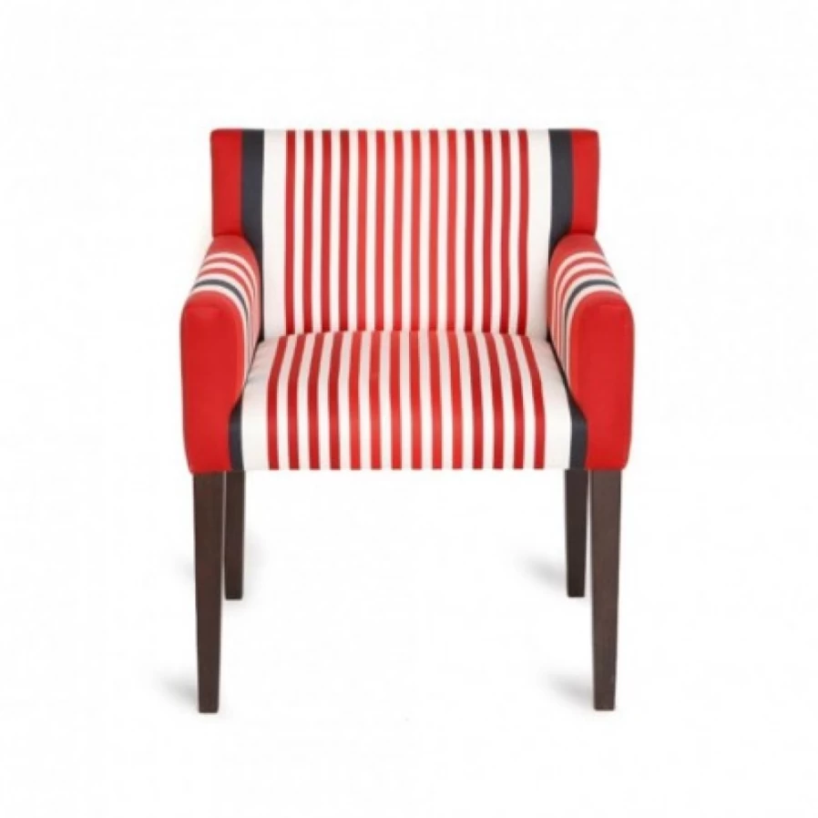 "JEAN-VIER Modern Red Armchair - Stylish Lounge Chair for Living Room"