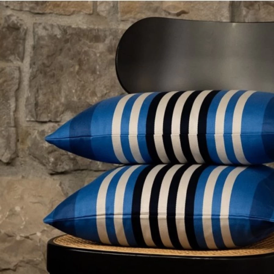 JEAN-VIER Blue Cushion Cover - Soft Decorative Pillow Case for Sofa & Bed