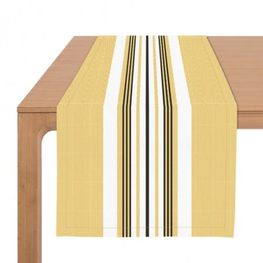 "JEAN-VIER Yellow Table Runner - Elegant Dining Table Decor"