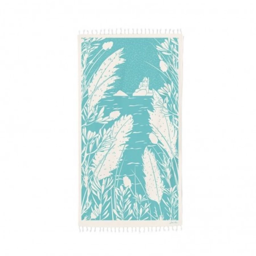JEAN-VIER Premium Blue Foutas – Soft, Absorbent, and Stylish Beach & Home Towels