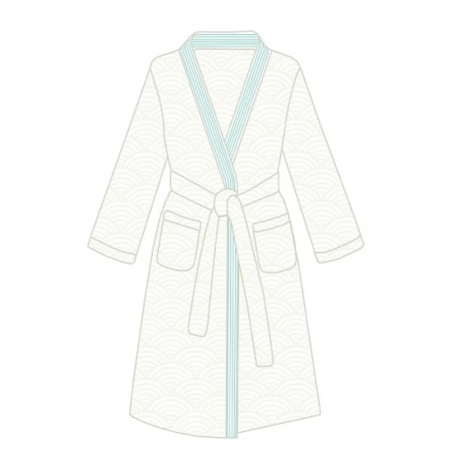 JEAN-VIER Women's Elegant White Peignoir Robe - Soft Loungewear & Nightgown